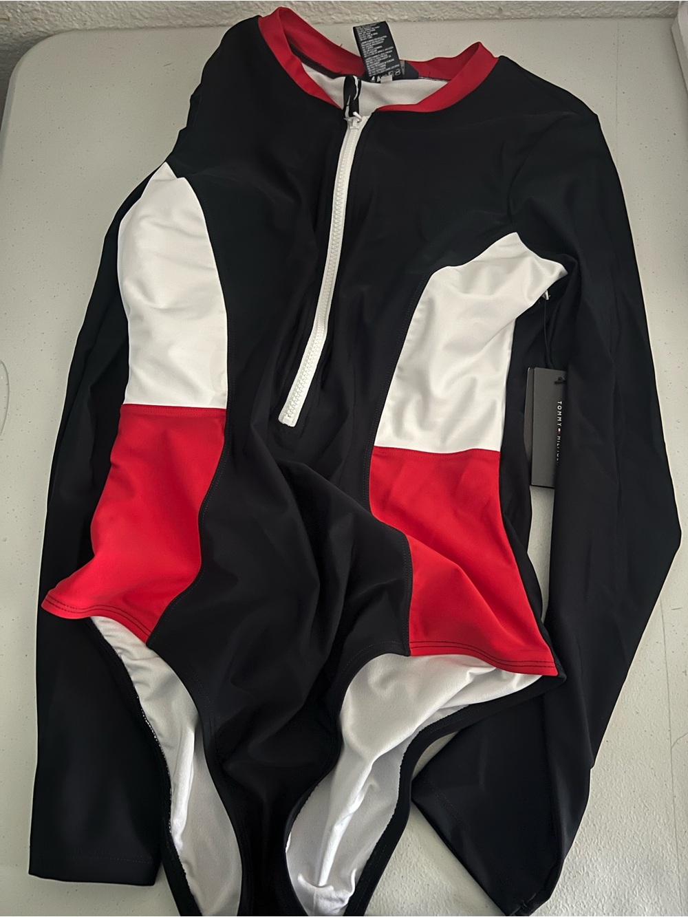 Tommy Hilfiger red white and blue swimsuit XL